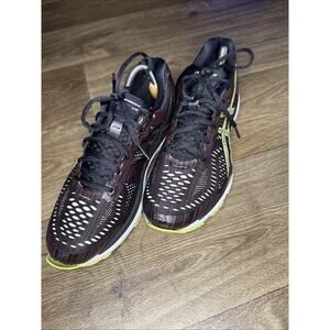 ASICS Gel-Kayano 23 Men US 8Black Yellow Running Shoes Stability Sneakers T6A1N